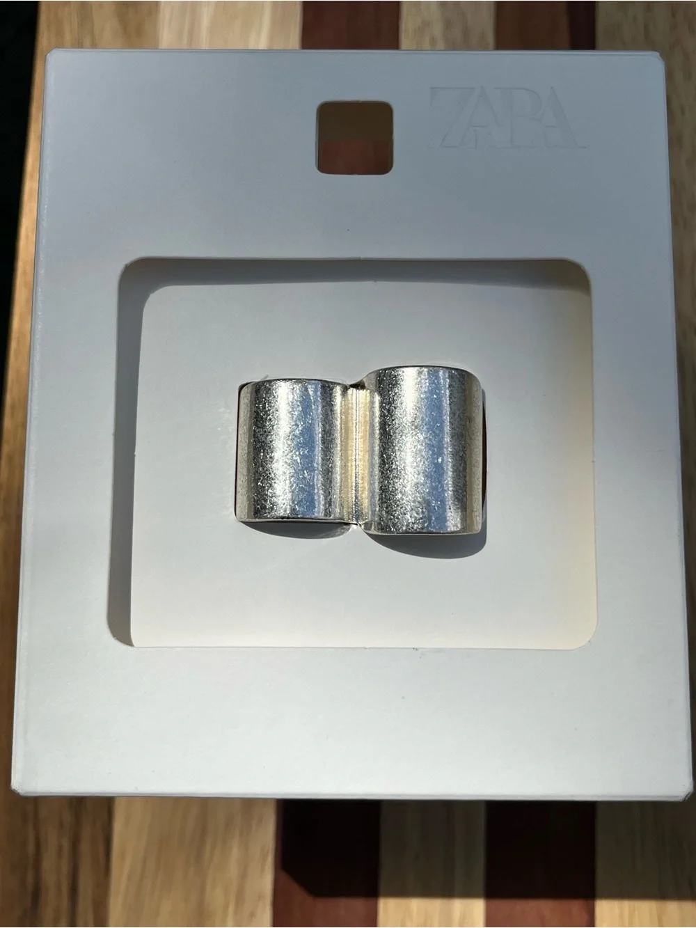 Zara double embossed